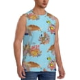 thumbnail image 2 of Balery Turtles And Corals Men's Sleeveless Muscle Shirts Workout Tank Top, Moisture Wicking, Odor Protection-Small, 2 of 8