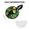 thumbnail image 5 of Saint Patrick's Day Set of 2pcs PU Leather Round Suitcase Tags with Privacy Cover and Name ID Tag - Ideal for Travel Luggage, Handbags, Backpacks, School Bags, 5 of 6