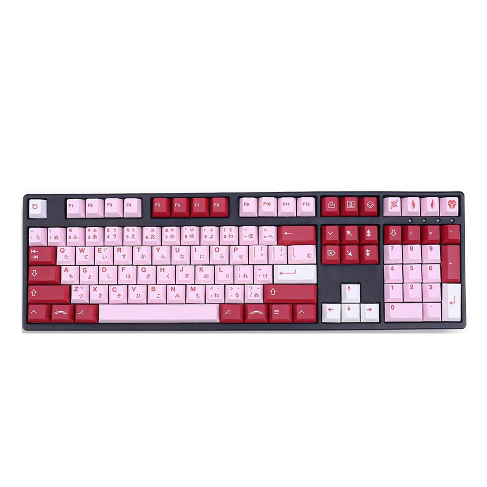 Wzmzjy PBT 140 Keys Keycaps Cherry Profile DYE-Sub for Mechanical Keyboard, Comfortable