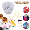 thumbnail image 1 of Tazas de mezcla de colores divididosherramienta de arte de pinturastaza de vertido de 3 canalescolor blanco (2) Ndcxsfigh Nuevos Originales, 1 of 9