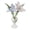 B, variant on Dserhfy Mini Glass Flower Figurine Hand Blown Small Faux Crystal Carnation/Lily/Peony Flower Bouquet in Vase for Mother's Day Birthday Valentines Table Centerpiece