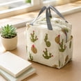 thumbnail image 4 of Lunch Bag, Insulated Lunch Tote, Lunch Box Bag, Nylon Tote Bag, Cactus Patterned 10X10X5.5 Inch Insulated Tote with Dual Side Pockets, Durable Lightweight Reusable Lunch Bag That, 4 of 7