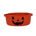 thumbnail image 2 of Halloween Candy Basket Cotton Rope Handheld 9.1x7.1x2.4in with Ghost Decor for Kids Trick or Treat Party by OVFUIZ, 2 of 6