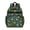 Dinosaur and Plant Green Pattern, variant on Dinosaur and Leaf Navy Pattern Cute School Backpack Bag for School with Padded Back and Adjustable Shoulder Straps 15.25"x11.5"x5.25"