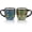 Green/Blue, variant on Espresso Cups Set of 2 | 4 oz Small Espresso Cups | Turkish Cups | Demitasse Mugs with Handle | Modern Stackable Ceramic Espresso Mugs Set