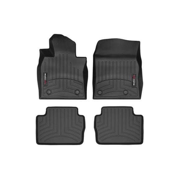 WeatherTech Custom Fit FloorLiners compatible with 2019-2026 Mazda MAZDA3 - 1st & 2nd Row, Black