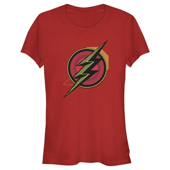 Junior's Zack Snyder Justice League The Flash Comic Logo  Graphic Tee Red Large