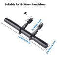 thumbnail image 1 of Baohd 25cm Handlebar Extender Bike Front Light Bracket Extension Speedometer Holder Accessories Double Clamps No.01, 1 of 8