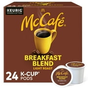 McCafe Breakfast Blend Coffee, Keurig Single Serve Keurig K-Cup Pods, Light Roast, 24 Count