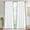 Navy, variant on Lipa Coastal Chic Scalloped Edge Light Filtering Curtain Panel,White with Navy Trim,White Curtain for Living Room Bedroom,52" x 84"
