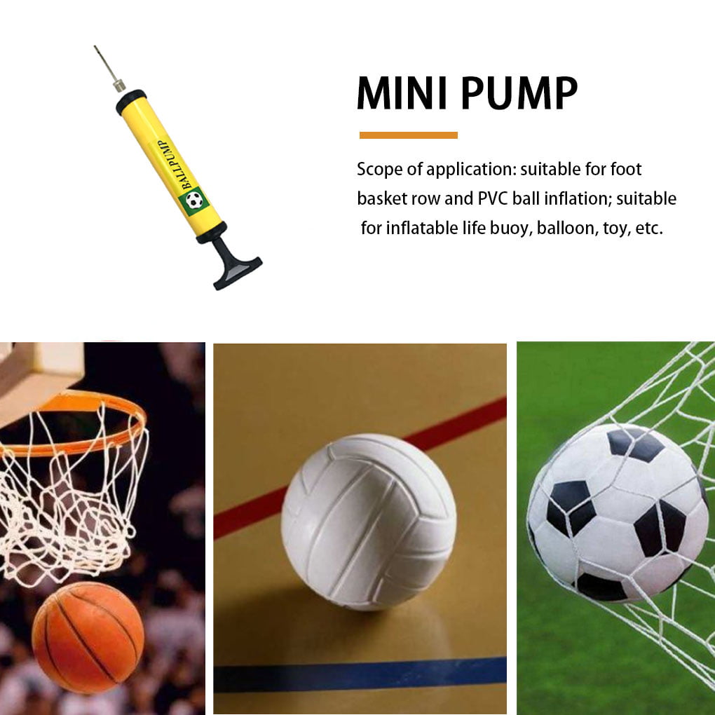 7pc Football Basketball Soccer Ball Inflating Pump Needle Valve Adaptor Air Pin 
