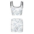thumbnail image 2 of Cinnamoroll Workout Outfits Sets for Women 2 Piece Crop Tank High Waist Shorts Yoga Outfits, 2 of 7