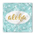 thumbnail image 1 of Aloha Bandana, Wording with Palm Tree Leaves, Unisex Head and Neck Tie, by Ambesonne, 1 of 2