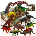 thumbnail image 1 of Figuras de dinosaurios Juego de dinosaurios Grandes juguetes de dinosaurios de plástico con libro de dinosaurios 12 piezas (6 piezas 106 piezas 6) Bynhieo 67053400, 1 of 1