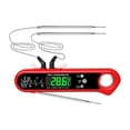 thumbnail image 1 of Digital Meat Thermometer for Cooking Battery Powered Dual Probes 2-3s, 1 of 8