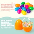 thumbnail image 4 of Huevos de Pascua de plástico JOYIN, 12 unidades, coloridos, gigantes, 15 cm, rellenables, 4 of 9