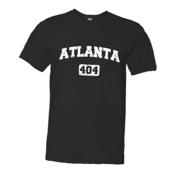 PleaseMeTees™ Mens Atlanta 404 Area Code Distressed HQ Tee