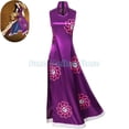thumbnail image 4 of Disfraz de Cosplay de Boa Hancock de Anime, Señores de la guerra del Imperio del Mar, vestido Chi-pao con estampado morado, traje sexy para carnaval y Halloween para mujer, 4 of 5