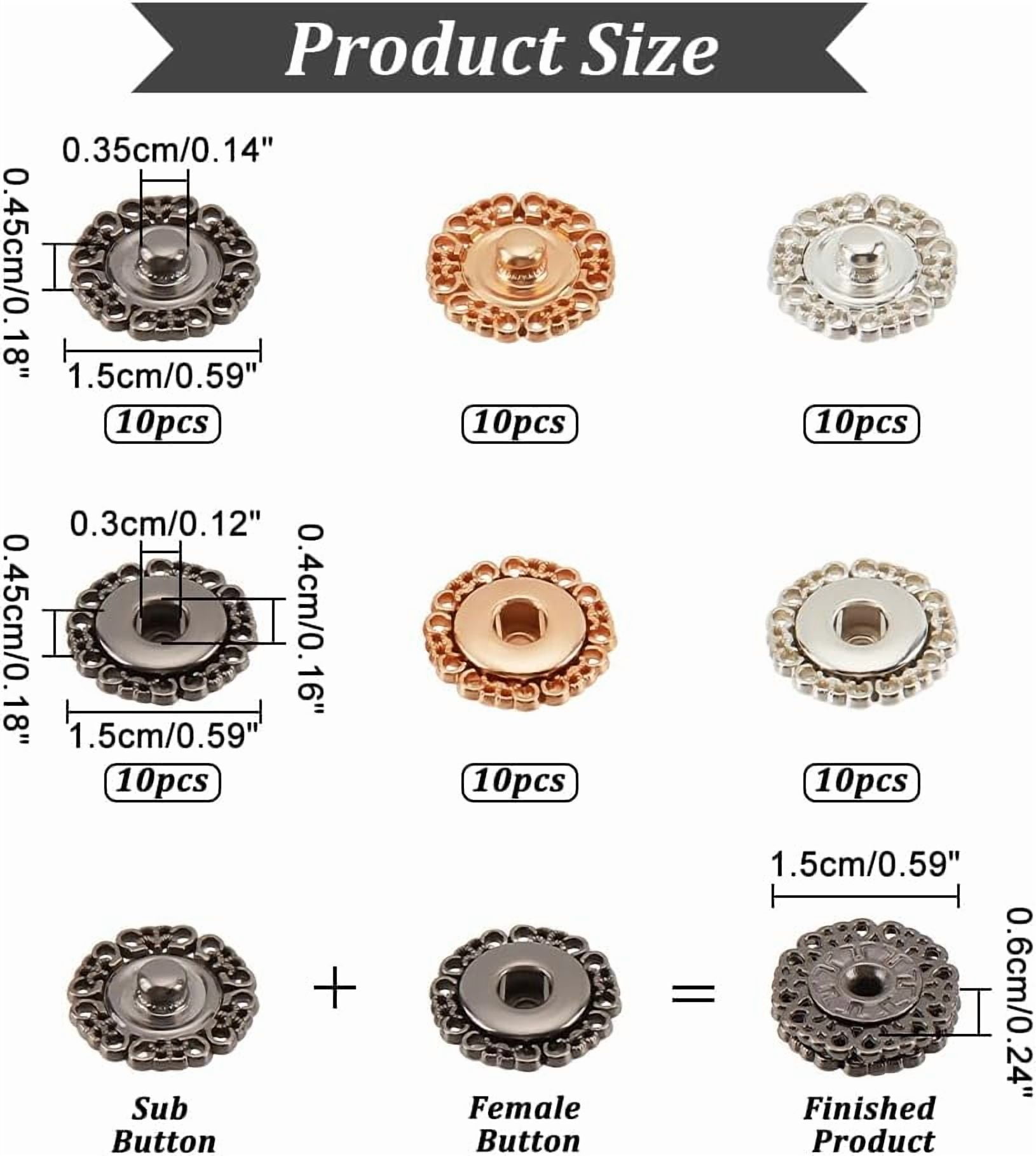 Craftisum 20 stks Vintage Zonnebloem Zwart Emaille Naaien Metalen Schacht Jas Knoppen-25mm -1 Craftisum 20 stks Vintage Zonnebloem Zwart Emaille Naaien Metalen Schacht Jas Knoppen-25mm -1