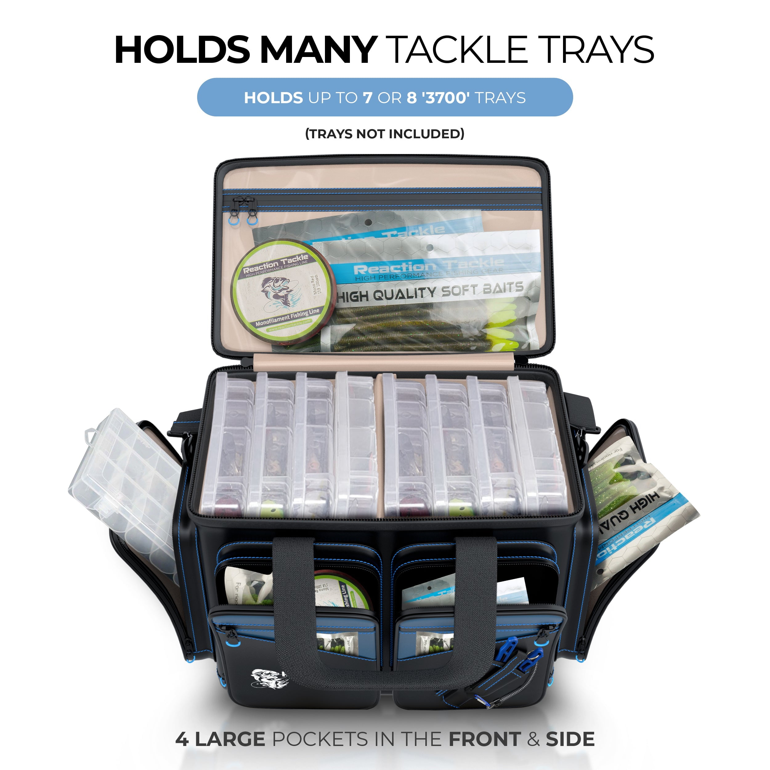 Reaction Tackle Large Tackle Bags - Salt Water Resistant Fishing Bag