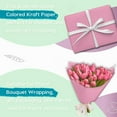 thumbnail image 4 of Teddy Run Kraft Paper Roll 18" x 900" for Gift Wrapping Bulletin Board Craft Art Bouquet Flower Packing Moving Shipping Floor Covering Table 80GSM (Pink), 4 of 8