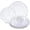 Clear, variant on 60PCS White Plastic Plates - Heavy Duty White Disposable Plates, Elegant Plastic Plates for Bridal Shower, Wedding and Party Including 30 Dinner Plates 10 '' & 30 Dessert Plates 7.5 ''