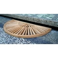 thumbnail image 4 of WholesaleTeak Outdoor Patio Grade-A Teak Wood Sun Burst Door / Shower/ Spa / Bath Floor Mat (34x17) #WMAXSBFM, 4 of 4