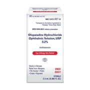 Healthy Living Antihistamine Once Daily Eye Drops for Allergy, Itch & Redness Relief, Olopatadine Hydrochloride Opthalmic Solution, USP 0.2%, 0.085 Fl Oz