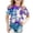 Z#Purple1379, variant on Byoo Girls' Neon Space Astronaut Print T-Shirt Short-Sleeve Crewneck Graphic Tee Vibrant Casual Top for Kids,Multicolour