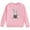 Pink, variant on WOYY Toddler Girls Sweatshirt Cartoon Cat Print Long Sleeve Crewneck Pullover Activewear