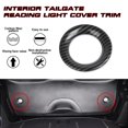 thumbnail image 2 of Xotic Tech 2PCS Interior Tailgate Reading Light Ring Cover Trim Compatible with Jeep Grand Cherokee 2011-2020 (Carbon Fiber Black), 2 of 8