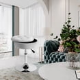 thumbnail image 3 of Vanity Stool, Vanity Chair for Makeup Room 360° Swivel Adjustable Stool, Round Ottoman Velvet Storage Makeup Chair with Removeable Tray for Living Room Bedroom (Grey), 3 of 7