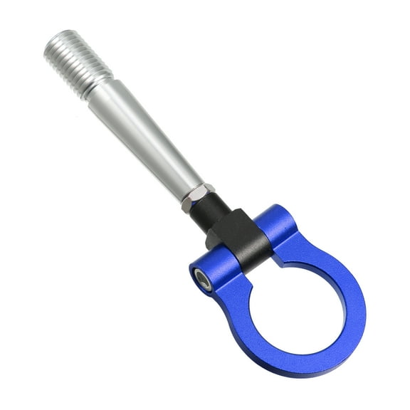 Unique Bargains Blue Round Front Rear Bumper Trailer Ring Eye Towing Hook Screw for Nissan GTR R35 2009-up