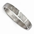 thumbnail image 4 of Edward Mirell Titanium & Sterling Silver .10ctw Diamond Bangle, 4 of 7