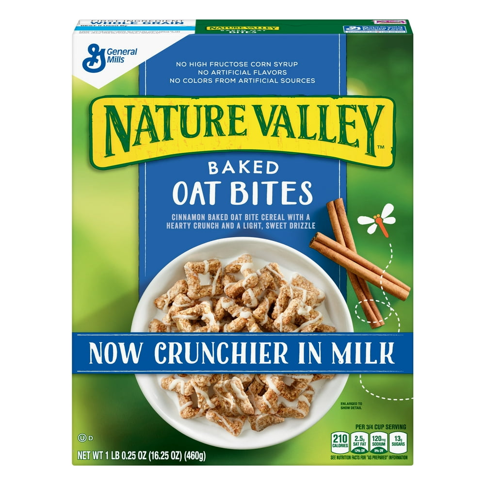 Nature Valley Cereal, Baked Oat Bites, 16.25 oz Box