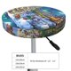 thumbnail image 4 of Balery Christmas Tree Fundas de asiento para taburete de bar redondo de tela de terciopelo ajustables que protegen de arañazos y manchas para sillas de 14 a 17 pulgadas.-13 inch, 4 of 7