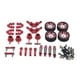 thumbnail image 1 of Kit de actualización de metal para amortiguadores (reemplazo DIY) para Wltoys 284131 K979 1/28 K999 rojo, 1 of 5