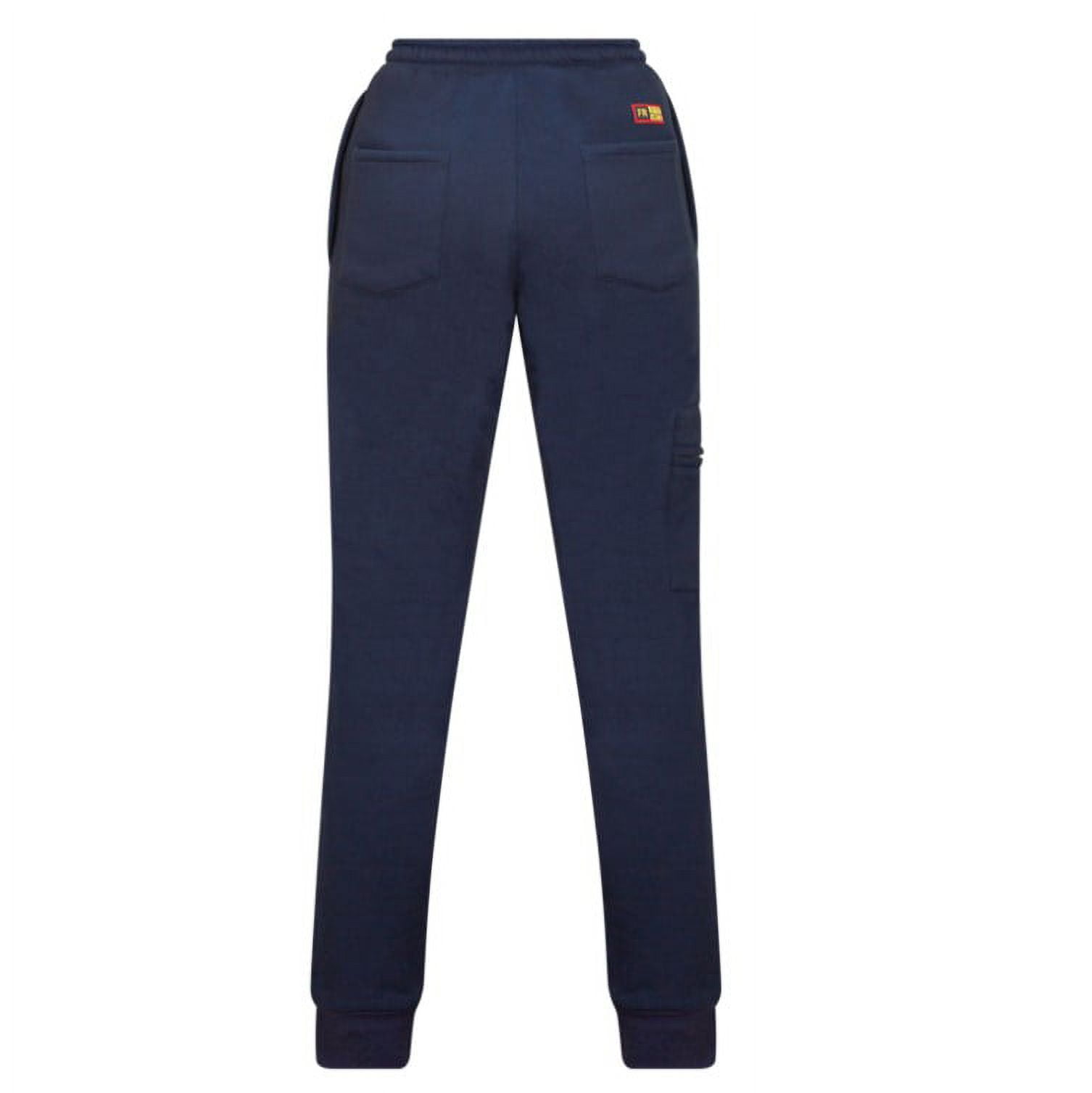 Flame Resistant FR Sweat/Jogger Pants - Heavy Weight - 100% Cotton Knitted  - 12 oz (Small, Navy Blue): Clothing, Shoes & Jewelry 
