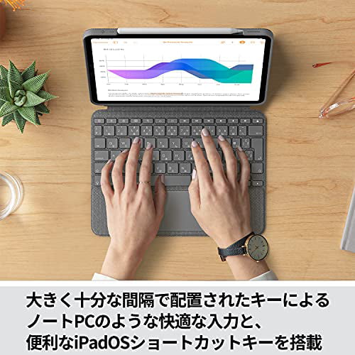 Logitech Logitech iPad Pro 11 Inch 1st Generation 2nd Generation 3rd  Generation Compatible Trackpad Case with Keyboard Combo Touch iK1176GRA  Japanese