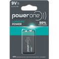 thumbnail image 1 of POWER ONE LONGLIFE POWER Pile 9V Lot de 1 Pile Alcaline Longue Performance avec jusqu'à 5 Ans de Durée de Conservation, 1 of 4