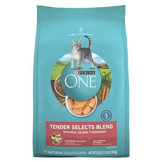 Purina ONE Tender Selects Blend With Real Salmon Digestive Care Natural
