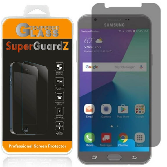 For Samsung Galaxy J7 V / J7V - SuperGuardZ Privacy Anti-Spy Tempered Glass Screen Protector, 9H, Anti-Scratch, Anti-Bubble, Anti-Fingerprint