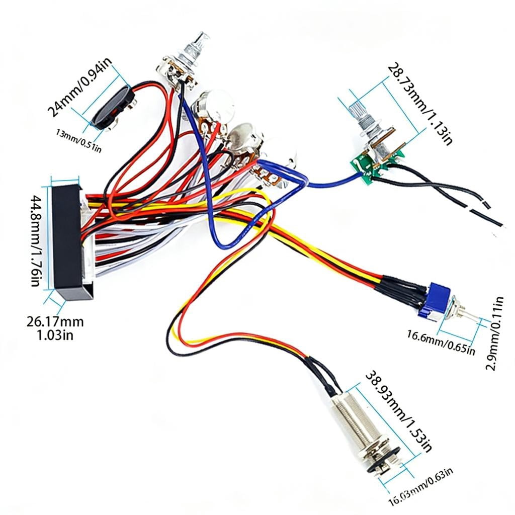 Yihuala Professional Amplifier Circuit Easy Installation Guitar Electronics for Enhancing Guitar and Bass Tone Control