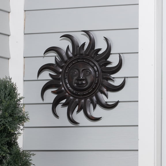 Hi-Line Gift Ltd 78678-A Bronze Metal Sunface