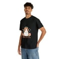 thumbnail image 6 of Guinea Grooves Unisex Heavy Cotton Tee Cute Pig Wearing Headphones Tshirt, 6 of 12