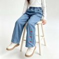 thumbnail image 4 of LvhaoGJOB Jeans for Girls' Lightweight Cozy denim pants jeans pants denim jeans casual outings jeans, 4 of 6