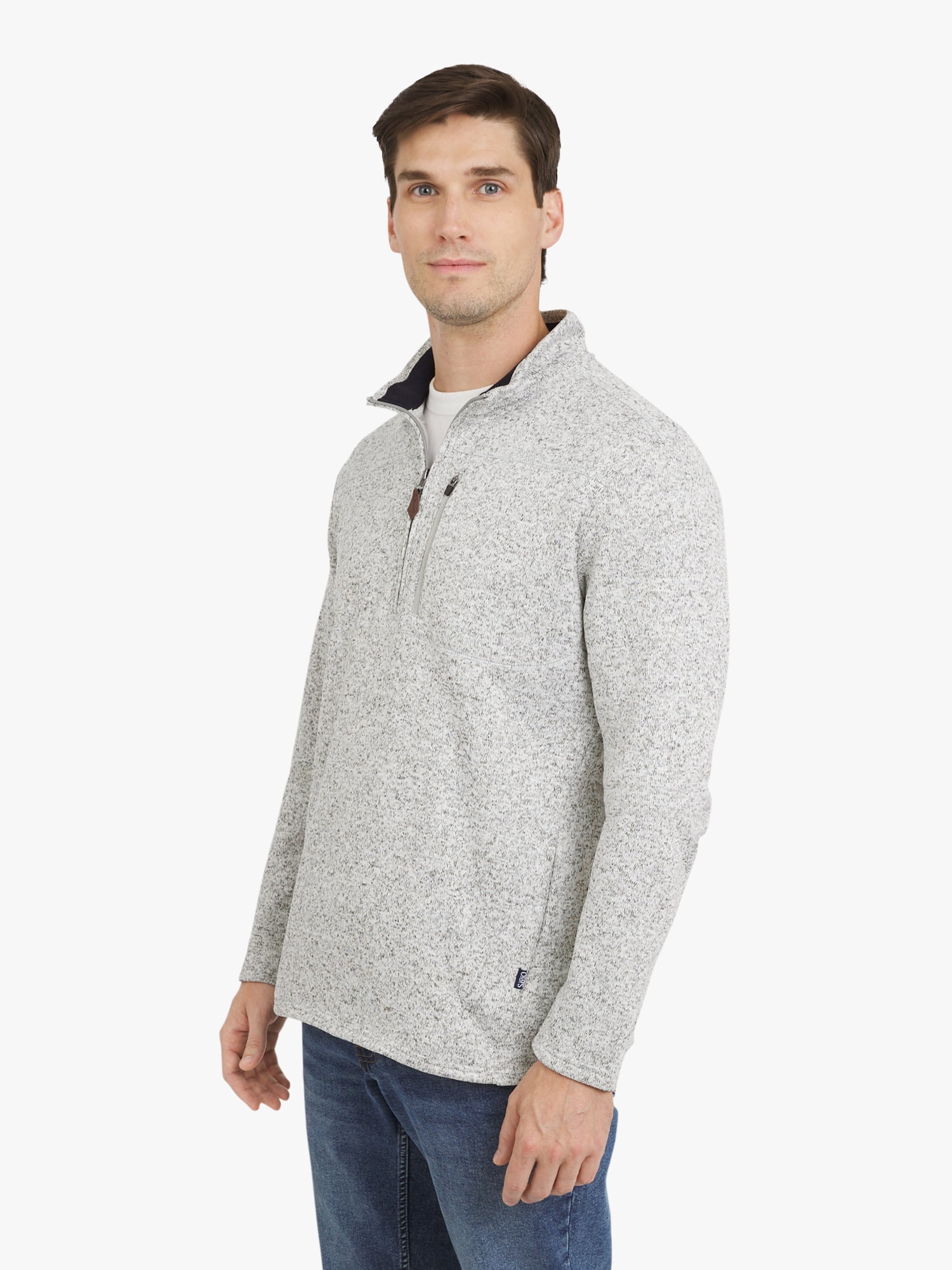 Chaps Men's & Big Men's Quarter Zip Fleece Sweater, Sizes S-3XL