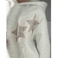 thumbnail image 3 of Sudadera con Capucha Chvity para Mujer con Estampado de Leopardo y Estrella, 3 of 6