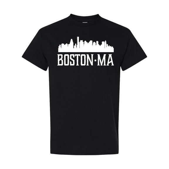 Inktastic Boston Massachussetts Skyline T-Shirt