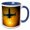 Blue/White, variant on 3drose, Jet Plane Eclipse Sun Moon, 11oz Mug
